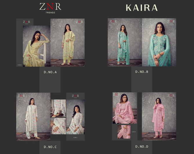 Znr Kaira Fancy Ethnic Wear Printed Jam Cotton Salwar Suits Collection